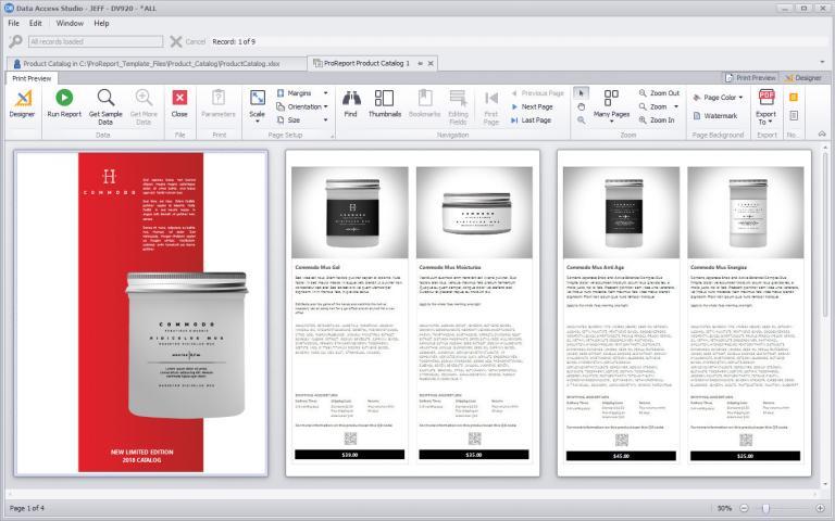 ProReports - Product Catalog